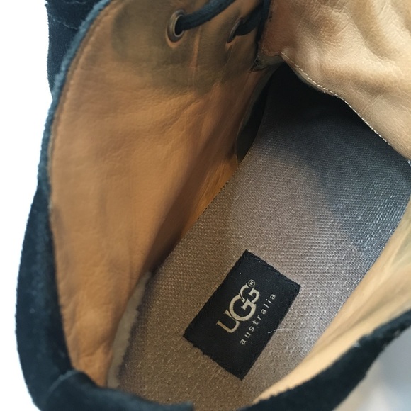 UGG 'Via Lungarno' Black Suede Chukka Boot 12 EUC - Picture 7 of 11